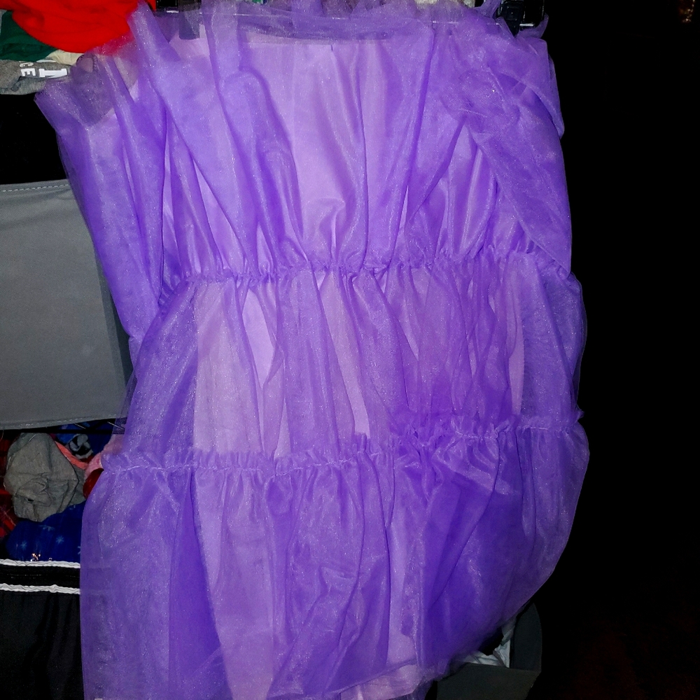 Purple party dress